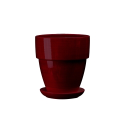 Doniczka Tina wys. 23cm, średnica 22cm - Doniczka Tina, wykonana z wysokiej jakości ceramiki, jest prawdziwym dziełem sztuki wśród doniczek.