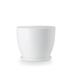 Donica Klasik wys. 12cm, średnica 16cm - Doniczka Klasik - ceramiczna - to idealny wybór dla miłośników klasycznego stylu wnętrz.